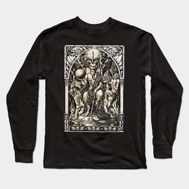 Satan Lord of this World Devil Demon Zuber Vintage Long Sleeve T-Shirt by AltrusianGrace